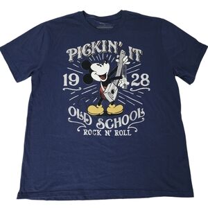 Disney Store Mickey Mouse Pickin Old School T Shirt - Men's XL